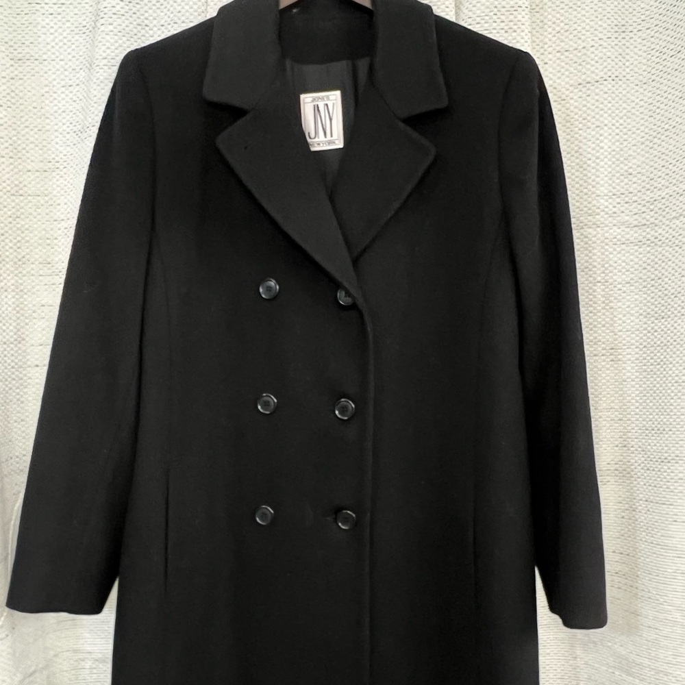 Jones New York Black Long Trenchcoat